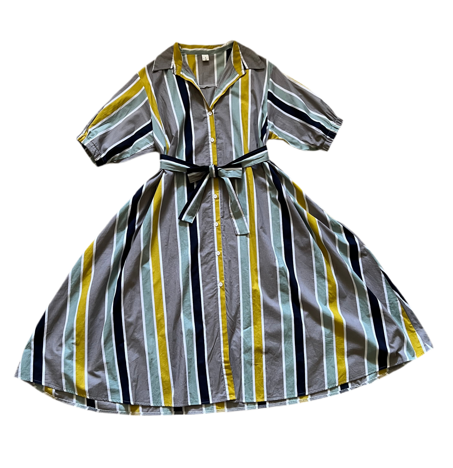 Striped A-Line dress