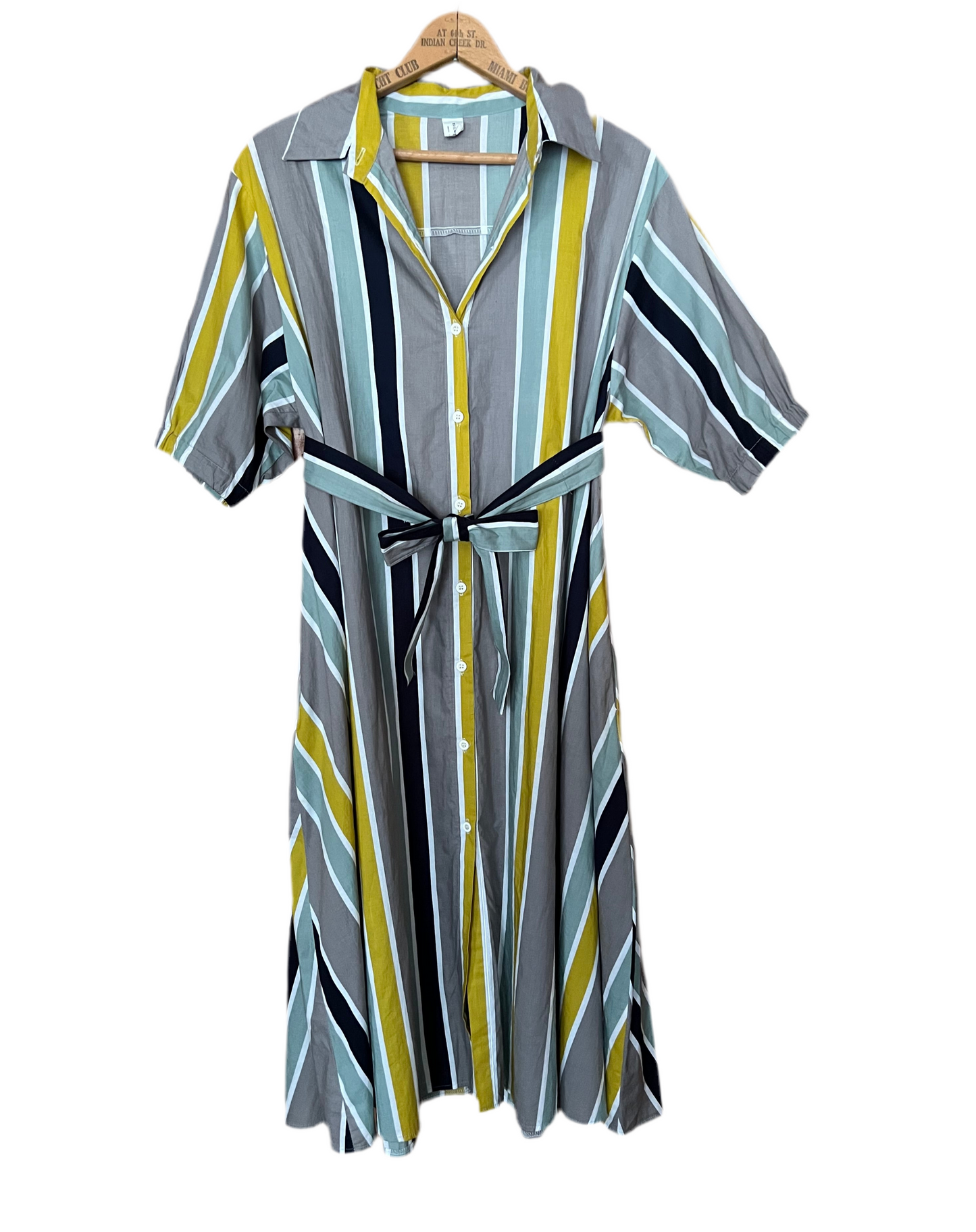 Striped A-Line dress
